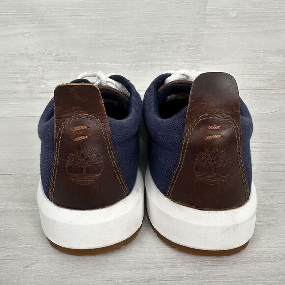 Timberland Sneakers Mens 10‎ Navy Truecloud Earthkeepers Canvas Trainers Shoes - Picture 5 of 13